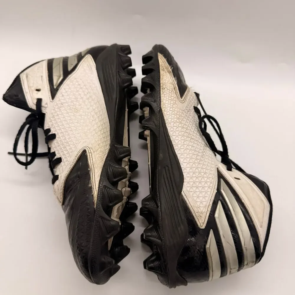 Adidas Sz 9 Men Freak Mid Football Cleats Black White